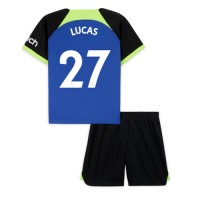 Fotbalové Dres Tottenham Hotspur Lucas Moura #27 Dětské Venkovní 2022-23 Krátký Rukáv (+ trenýrky)